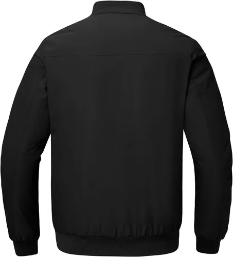 Vista 3 de BGOWATU Chaqueta para hombre con aislamiento para otoño e invierno, con cremallera, a prueba de viento, acolchadas, abrigos, abrigos, informales