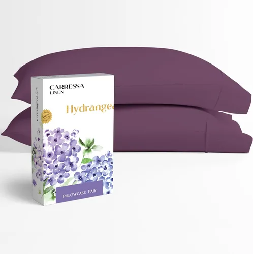 Vista 39 de Carressa Linen - Juego de sábanas 100% algodón de 600 hilos