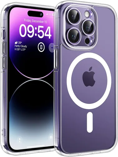 Vista 98 de TOCOL Funda para iPhone 11, compatible con Magsafe, protección completa de cámara, imanes integrados, protección contra caídas, funda translúcida