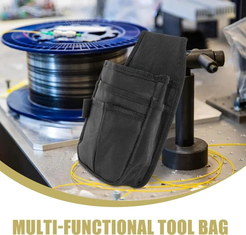 Vista 5 de OSALADI Bolsa de electricista Bolsa de herramientas profesional para mantenimiento, pequeña y versátil, fácil de transportar