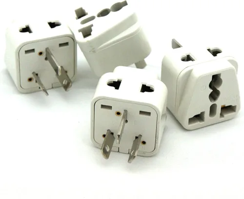 Vista 6 de Adaptador de corriente universal internacional convertidor de punta de enchufe - Convertir Europa, EU/UK/CN/AU a Estados Unidos - Ideal