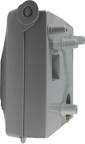 Vista 4 de Burnaby Manufacturing Ltd 2 # Enchufe de gas de PVC, gris, 2 PSI, entrada NPT de 1/2 '', salida de desconexión rápida de 3/8