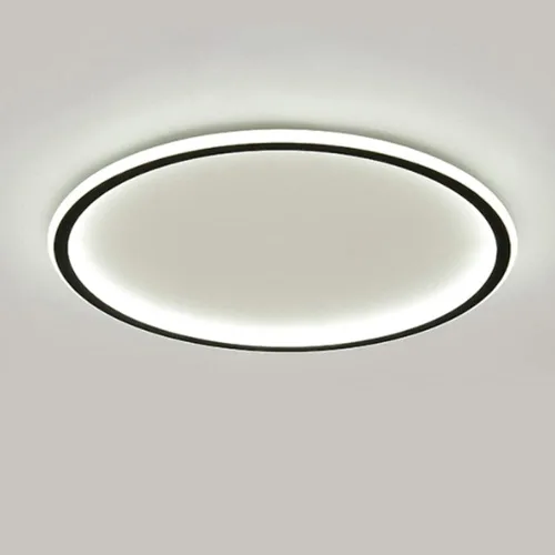 Vista 7 de Lámpara de techo LED regulable de montaje empotrado, lámpara de techo empotrada redonda moderna de 20 pulgadas con ajuste de aplicación
