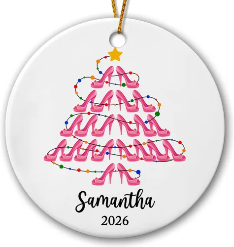 Vista 11 de Adorno de 50 aniversario de boda, adornos personalizados de feliz aniversario, regalo para mamá, papá, abuelos, 50 años como Mr & Mrs 2026, adorno