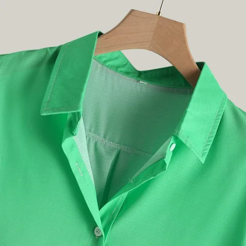 Vista 6 de ZEFOTIM Camisas de lino para hombre, manga corta, con botones, degradado, casual, ajustado, guayabera, playa, trabajo, verano hawaiano