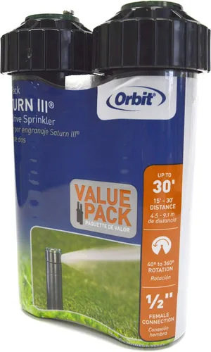 Vista 8 de Orbit Watermaster 55461 Voyager - Cabezal de aspersor ajustable de 4 pulgadas, color negro, 2 unidades (paquete de 2)
