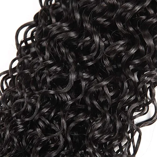 Vista 6 de Extensiones de cabello humano virgen brasileño ondulado de 10, 12, 14 pulgadas, sin procesar, mojado y ondulado, 3 paquetes de extensiones