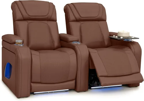 Vista 78 de Seatcraft Caliente Asiento de cine en casa Tabaco Sillón Individual