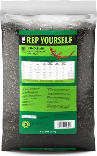 Vista 9 de Zilla Sustrato de Lecho para Terrario de Reptiles Mezcla de Jungla, 8 Cuartos
