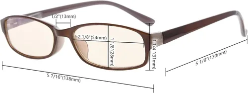 Vista 4 de CessBlu Lentes pequeños con protección UV para lectores de pantalla para computadora para mujer, gafas de lectura para mujer