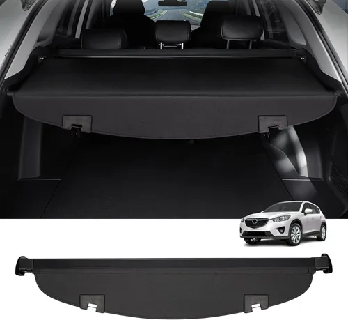 Vista 44 de Powerty - Cubierta de carga para Toyota RAV4 2013-2018, accesorios de cuero