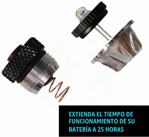 Vista 7 de Nite Ize Combo de actualización LED II compatible con AA Mini Maglite - Práctico kit de linterna con LED e interruptor de tapa trasera, potente