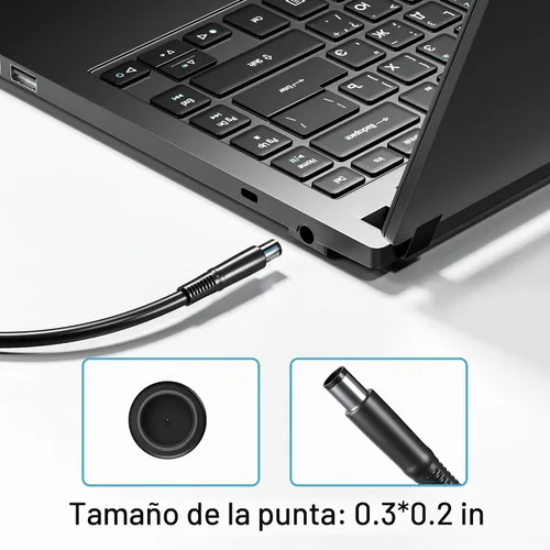 Vista 5 de HNHTKJ Cargador de 150 W, 7,4 × 0.2 in, apto para cable de alimentación HP