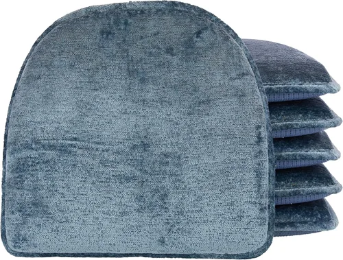 Vista 29 de Klear Vu Raindrop The Gripper - Cojines antideslizantes para silla, suaves y cómodos, almohadillas para asiento, almohadón para cocina, comedor u