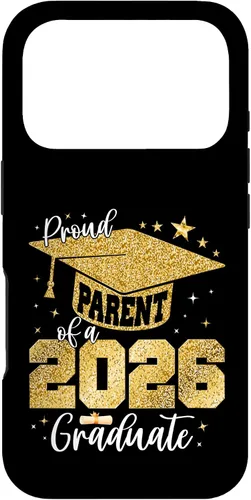 Vista 30 de Proud Parent of a Class of 2026 Graduate Senior Graduation Case for iPhone 16