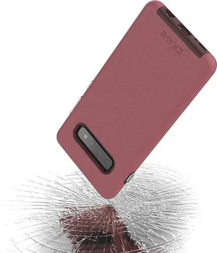 Vista 4 de Crave Funda Dual Guard Galaxy S10+ (6.4"), protección a prueba de golpes, color baya
