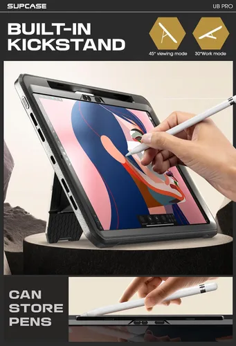 Vista 4 de SUPCASE Funda para iPad Pro de 13 pulgadas M5/M4 (2025/2024) con soporte para lápiz (Unicorn Beetle Pro)