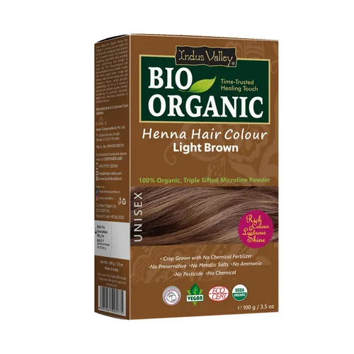 Vista 14 de Indus Valley Bio - Tinte natural orgánico para el cabello de henna para mujeres, rubio, 3.53 onzas, 100% cobertura de canas y tinte de cabello