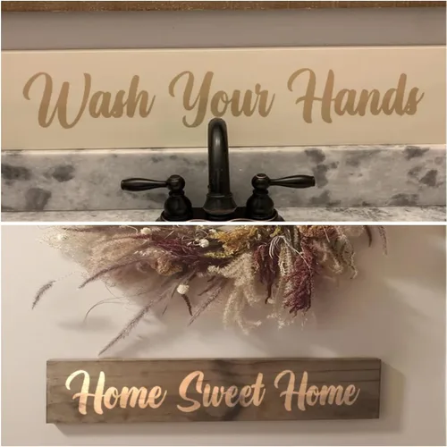 Vista 5 de Plantillas de letras del alfabeto de 1 pulgada para pintar, paquete de 70 plantillas de letras y números con letreros para pintar sobre madera