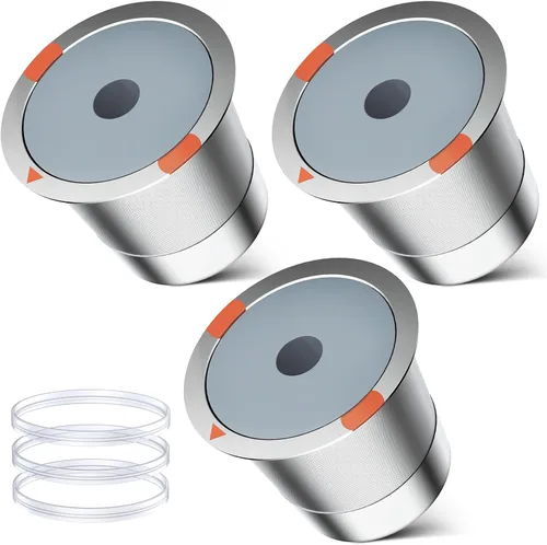 Vista 16 de Cápsulas de café reutilizables de acero inoxidable Keurig recargables - Filtro de café reutilizable de metal K Cup para Keurig 1.0 y 2.0 K-Classic