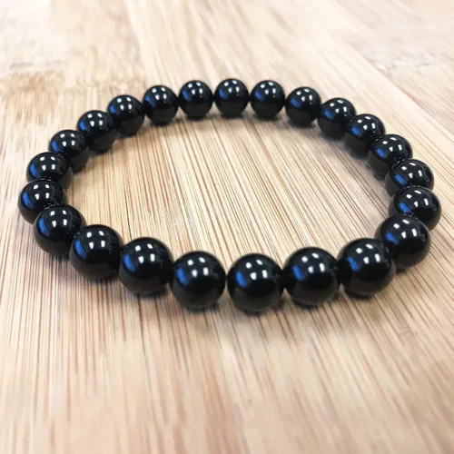 Vista 619 de Gem Avenue Handmade Round Bead Stretch Bracelet Unisex Natural Stone Beaded Jewelry for Men & Women, Elastic Wristband for Daily Wear