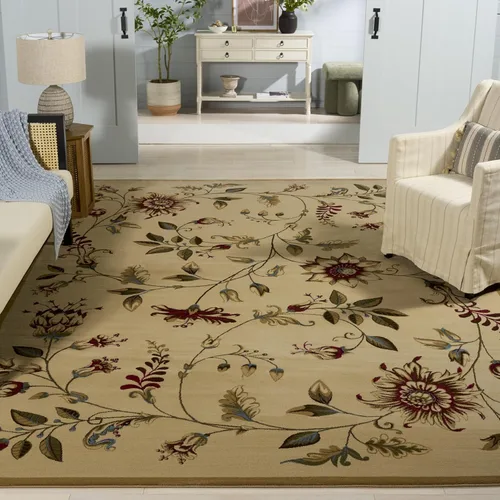 Vista 21 de SAFAVIEH - Alfombra de acento de la colección Lyndhurst, 3'3" x 5'3", color negro y multi, diseño floral tradicional, no desprende pelusa y de fácil
