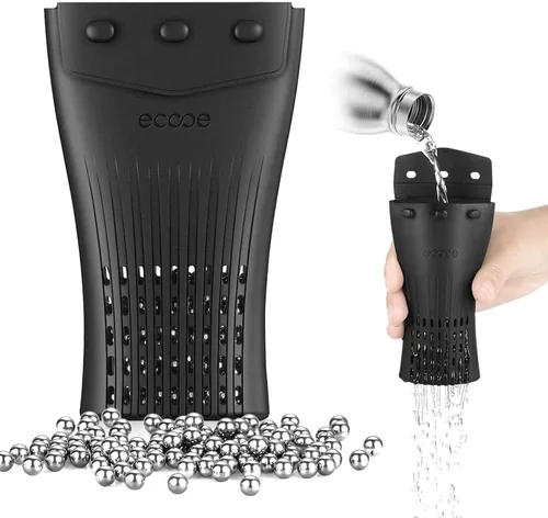 Vista 7 de Ecooe 1000 bolas de limpieza reutilizables para decantador de vino, acero inoxidable, botella de vidrio, jarra y jarrón