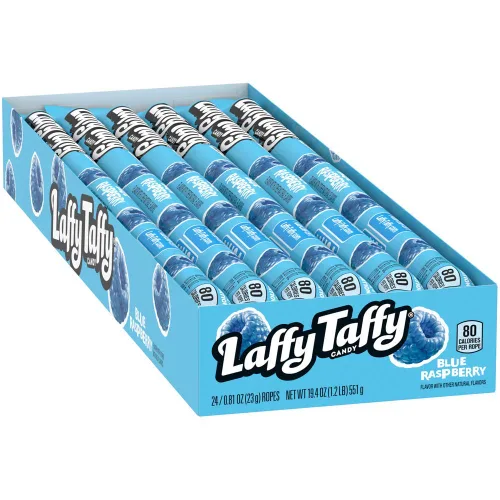 Vista 5 de Laffy Taffy Cuerda Azul Frambuesa 3/99C, 0.81 onzas, 24 unidades (CANDY DE AZÚCAR - PRECIO MISC)