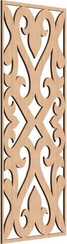 Vista 103 de Keene Paneles de pared decorativos de madera con calado, 9 3/8 pulgadas de ancho x 24 3/8 pulgadas de alto x 1/4 de alto, abedul Birch