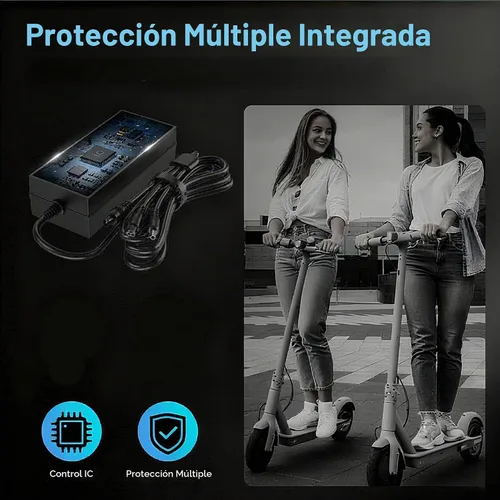 Vista 4 de EVAPLUS Adaptador de corriente de 54.6 V con certificación UL para scooter eléctrico de bicicleta eléctrica, cargador de batería de litio de 48 V