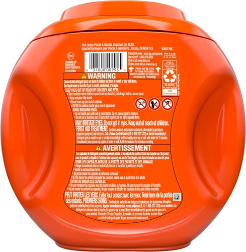 Vista 13 de Tide PODS detergente para ropa en cápsulas, removedor de manchas 3 en 1, combatiente de olores, protector de color, 42 unidades, compatible con HE