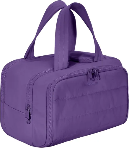 Vista 13 de BAGSMART Bolsa de Aseo de Viaje, Bolsa de Aseo Resistente para Mujeres, Bolsas de Aseo Ampliamente Abiertas y Esponjosas para Viajar, Organizador