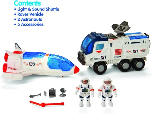 Vista 6 de Kidoozie Misión del transbordador interestelar – Shuttle, Space Rover, astronautas y accesorios – Edades 3 años +