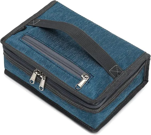 Vista 24 de FlowFly - Pequeña lonchera con aislamiento, con manija, para el trabajo y la escuela (bolsa blanda) (alpaca)