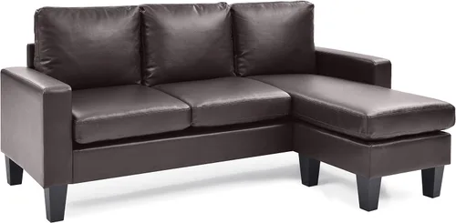 Vista 8 de Glory Furniture Jenna - Sofá de piel sintética en color negro
