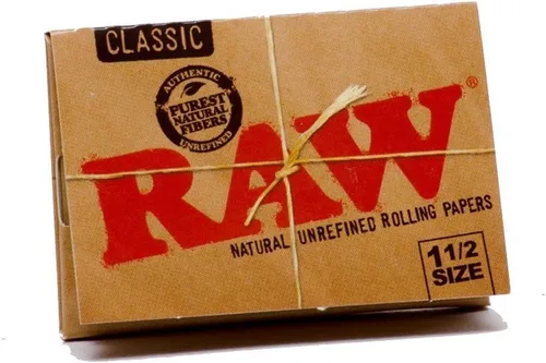 Vista 3 de Raw Papel de liar clásico de tamaño 1 1/2, 33 unidades (paquete de 25)