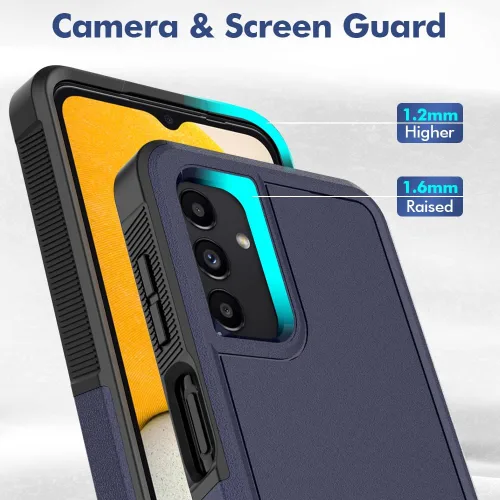 Vista 5 de Funda para Galaxy A13 4G (2022), funda para Galaxy A13 5G (2021), antideslizante, resistente a los golpes, protección resistente al polvo, a prueba