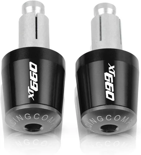 Vista 9 de 7/8" 22mm Motorcycle Handlebar Grips End Handle Bar Cap Ends Plug for XT660E XT660R XT660X XT660 XT 660 E R X 1990-2017 (Color : Black- Orange)