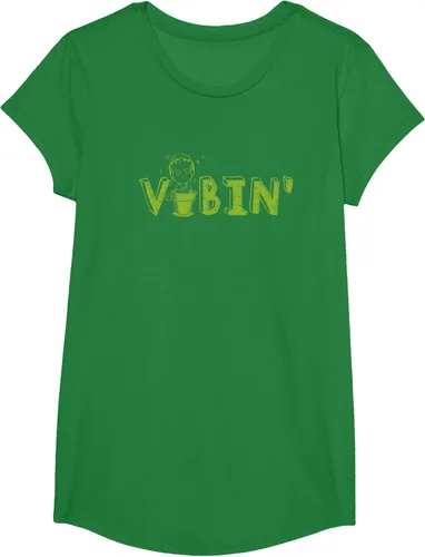 Vista 73 de Marvel Groot Vibin' Headphones Guardians of the Galaxy Camiseta, Negro