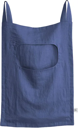 Vista 11 de Amazhiyu 100 % lino para colgar en la puerta de la ropa sucia, 19 x 27 pulgadas (negro)