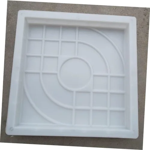 Vista 6 de Molde de piedra de pavimento reutilizable para caminos de jardín de bricolaje, fabricante de piedra escalonada de hormigón blanco para patios