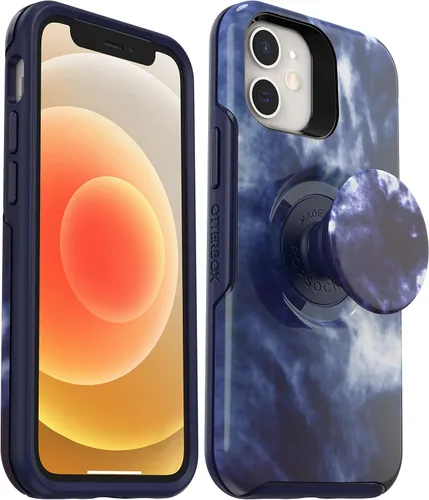 Vista 14 de OtterBox + Funda Pop Symmetry Series para iPhone 12 Mini (no 12, Pro, Pro Max) Embalaje no minorista - Transparente