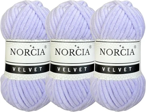 Vista 10 de Hilo de Terciopelo Suave Chenille para Ganchillo Super Voluminoso (100g-3.50oz) (68m-74.3 yds) Hilo para Manta de Bebé para Tejer Amigurumi Hilo