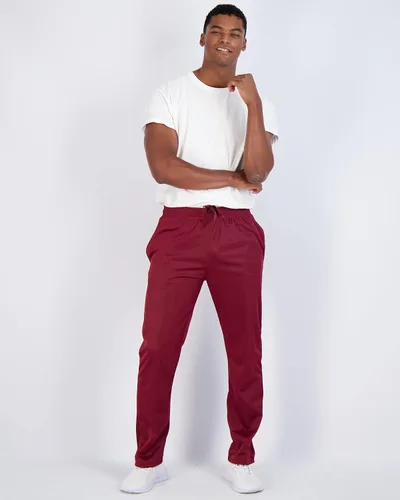 Vista 4 de Real Essentials Paquete de 3 pantalones deportivos deportivos casuales de tricot con parte inferior abierta para hombre