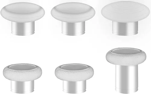 Vista 6 de Palillos de mano 6 en 1 joysticks magnéticos de repuesto para control Xbox One Elite Series 2 blanco