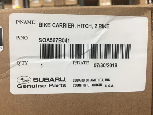 Vista 2 de Subaru Soporte de enganche para portabicicletas para Forester Ascent Crosstrek Outback - SOA567B041 - SOA567B042 - OEM original