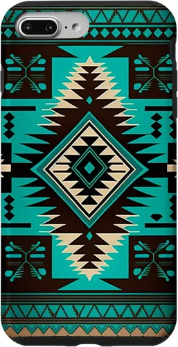 Vista 12 de South West Turquoise Native American Aztec Pattern Case for iPhone 17