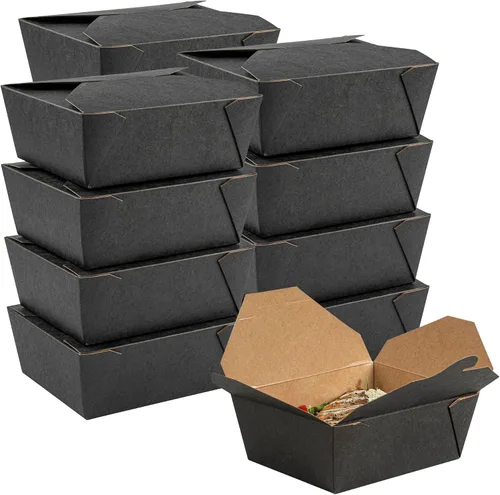 Vista 37 de Restaurantware Bio Tek - Cajas para llevar de 30 onzas, 200 loncheras para llevar, cierre de tabulación, resistentes al calor, desechables, de papel