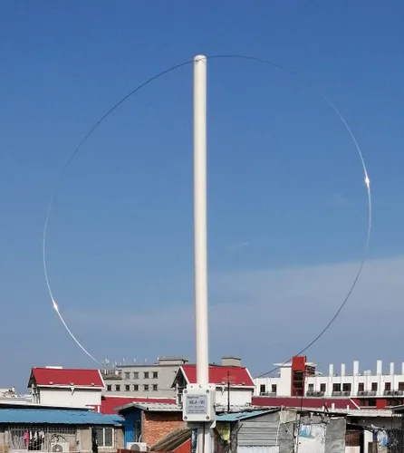 Vista 4 de Antena de bucle de versión actualizada MLA-30+ Plus 0.5-30MHz Anillo a prueba de lluvia Antena de recepción activa de bajo ruido de onda corta media