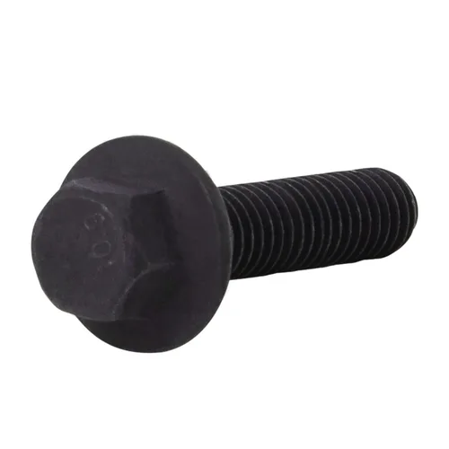 Vista 13 de LIONMAX Pernos de cabeza hexagonal con brida, pernos hexagonales de brida M6 x 0.472 in Roscas completas, acabado de óxido negro, resistencia a